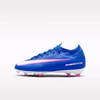 (Youth) Nike Junior Mercurial Vapor 16 Pro Soccer Cleats Racer Blue/White HF5448-446 (Youth) Nike Junior Mercurial Vapor 16 Pro Soccer Cleats Racer Blue/White HF5448-446