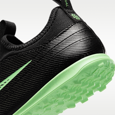 Cheap Nike Junior Mercurial Vapor 17 Club Soccer Shoes Black/Black/Illusion Green IO1483-001