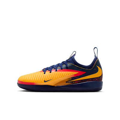 (Youth) Nike Junior Phantom 6 LOW Academy "Erling Haaland" Laser Orange/Blue Void/Lemon Venom HQ2036-800