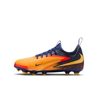(Youth) Nike Junior Phantom 6 LOW Academy "Erling Haaland" Laser Orange/Blue Void/Lemon Venom HQ2032-800