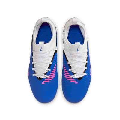 Shop 나이키 주니어 팬텀 6 로우 아카데미 레이서 블루/화이트/핑크 블래스트 HQ2046-446