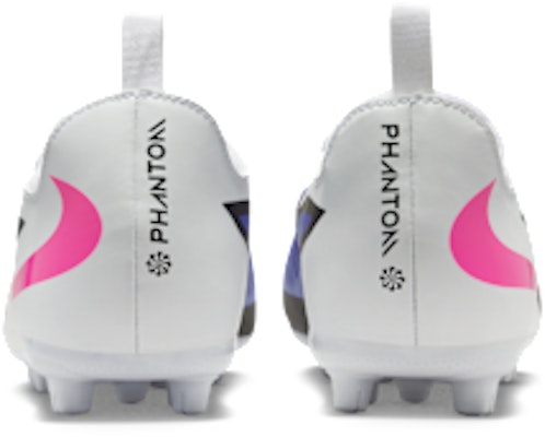 Nike Junior Phantom 6 Low Academy Racer Blue/White/Pink Blast HQ2046-446 Details for Nike Junior Phantom 6 Low Academy Racer Blue/White/Pink Blast HQ2046-446