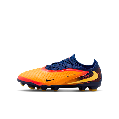(Youth) Nike Junior Phantom 6 Low Pro "Erling Haaland" Laser Orange/Blue Void/Lemon Venom HQ2047-800