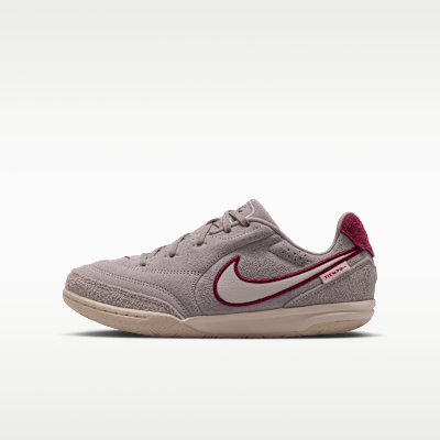 (Youth) Nike Junior Tiempo Street Gato PRM Moon Particle/Team Red/Chalk IO9608-216