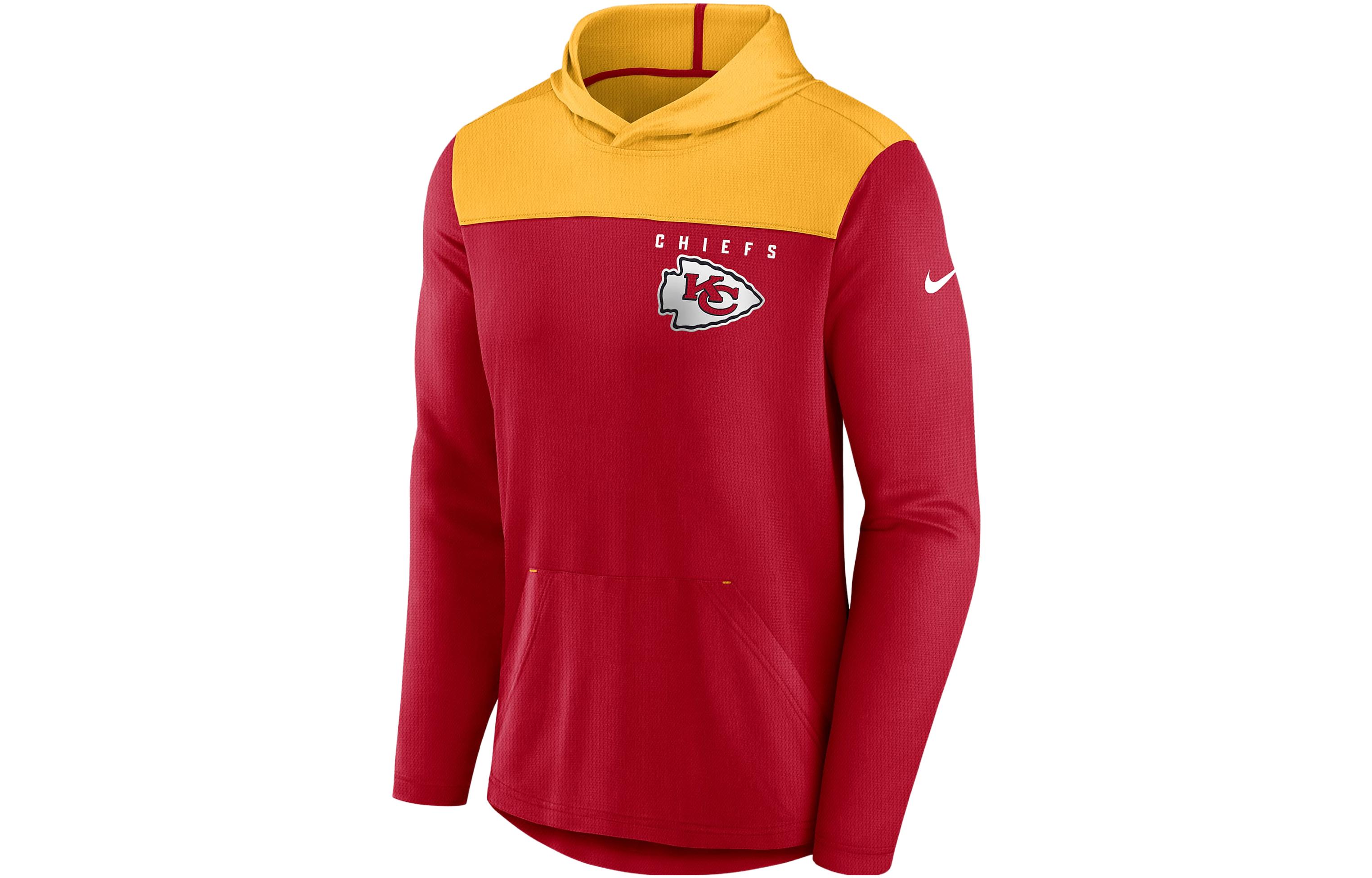 Nike Kansas City Chiefs NFL Pullover Hoodie Red Oversized Fit Sweatshirt 00C0080K7G-05H