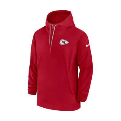 Nike Kansas City Chiefs Red Hooded Jacket Sideline Logo Print 00MI65N7G-EU6
