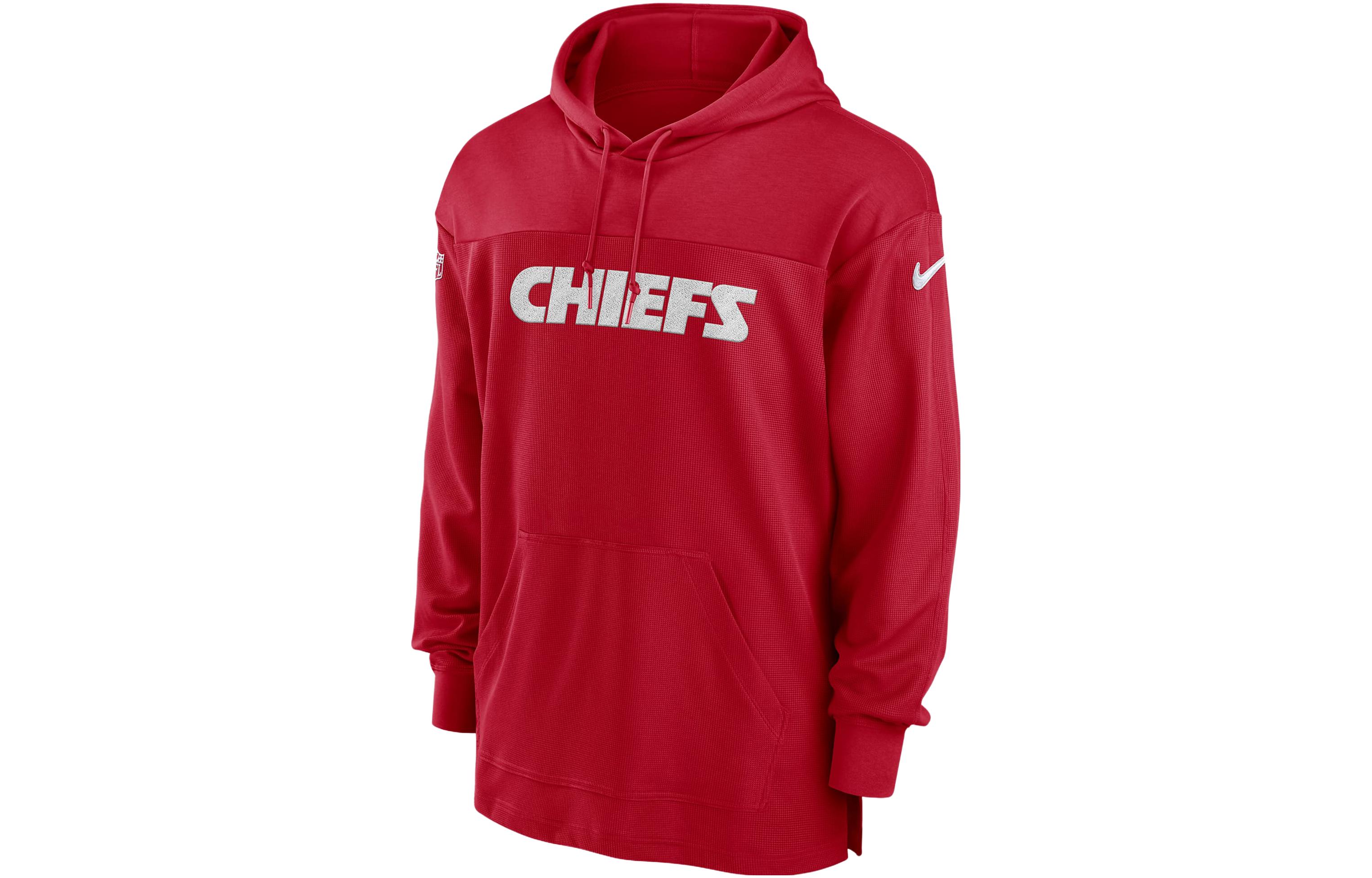 Nike Kansas City Chiefs Sideline Logo Embroidered Hoodie Red - 00MO65N7G-BVK