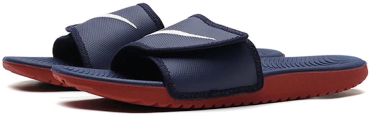 Nike Kawa Adjust Slipper Red/Blue 834818-404 Lookbook Nike Kawa Adjust Slipper Red/Blue 834818-404