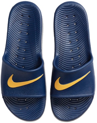 Nike Kawa Fashion Blue Yellow Slippers 'Blue Yellow' 832528-407 Lookbook Nike Kawa Fashion Blue Yellow Slippers 'Blue Yellow' 832528-407