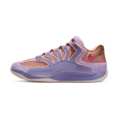 Nike KD18 "B.A.D" Basketball Shoes Washed Purple/Lilac/Hemp/Fire Pink