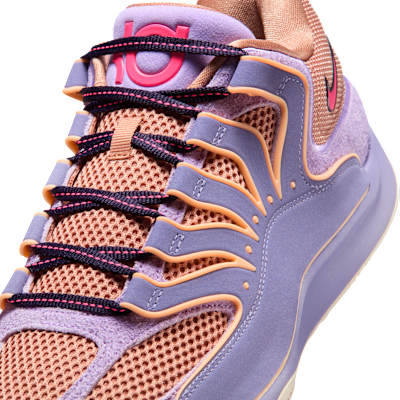Sizing Nike KD18 "B.A.D" Kasut Bola Keranjang Ungu Basuh/Lilac/Hemp/Fire Pink HV1991-501