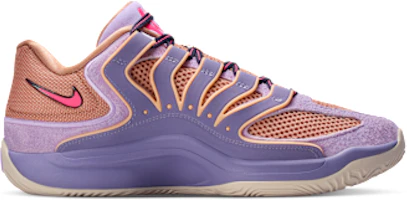 Shop Nike KD18 "B.A.D" 籃球鞋 洗滌紫/淡紫/麻色/火焰粉 HV1991-501