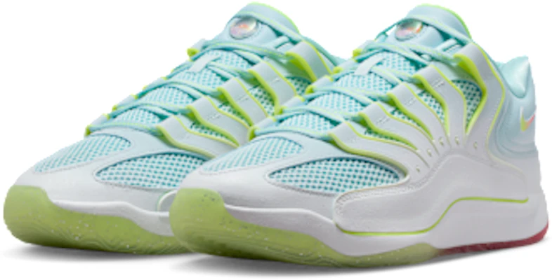 Nike KD18 "Snowed In" EP Sneakers White/Bolt/Bright Crimson/Glacier Blue HV1996-100 Details for Nike KD18 "Snowed In" EP Sneakers White/Bolt/Bright Crimson/Glacier Blue HV1996-100
