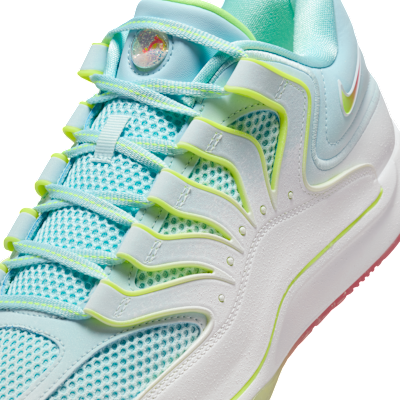Cheap Nike KD18 "Snowed In" EP Sneakers White/Bolt/Bright Crimson/Glacier Blue HV1996-100