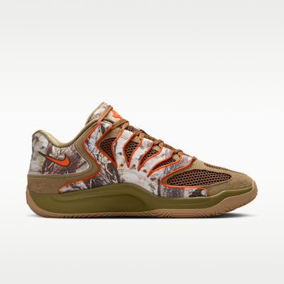 Lookbook Nike KD18 x Chet Holmgren "Duck Camo" Coyote/Medium Brown/Safety Orange IO7518-900