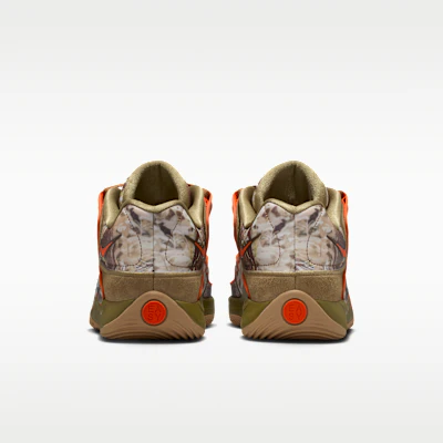 Nike KD18 x Chet Holmgren "Duck Camo" Coyote/Medium Brown/Safety Orange IO7518-900 Details for Nike KD18 x Chet Holmgren "Duck Camo" Coyote/Medium Brown/Safety Orange IO7518-900