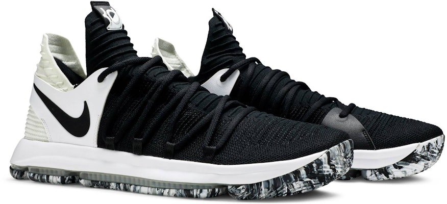 Nike kd 10 black 2025 and white