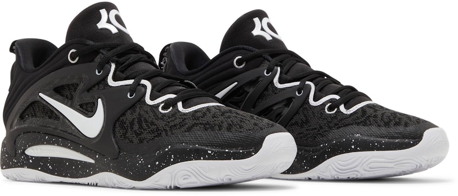 Black and 2024 white speckled nikes