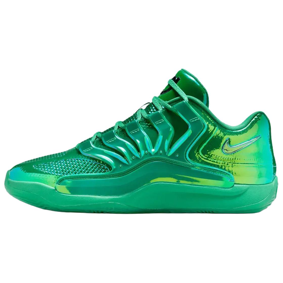 Nike KD 18 "Warning Label" EP LX Green Basketball Shoes Comfortable Grip IB6685-300