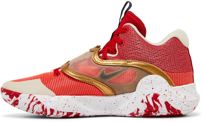 Nike KD Trey 5 X 'Merah Universiti Emas Metalik' DD9538-600 Lookbook Nike KD Trey 5 X 'Merah Universiti Emas Metalik' DD9538-600