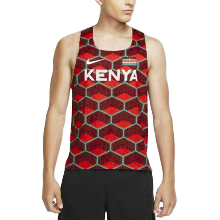Shop 耐克肯尼亚红色图案无袖背心 CV0371-673