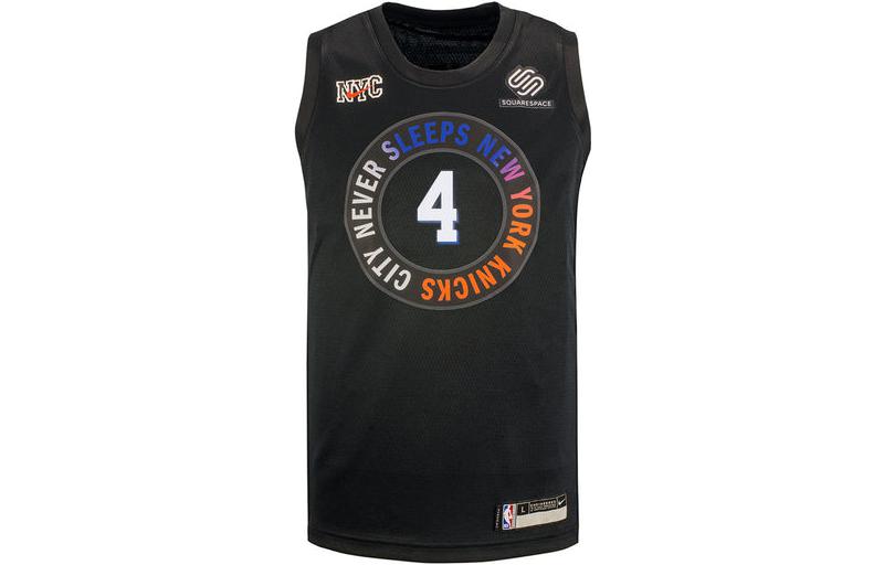 Nike Knicks City Edition 20-21 Derrick Rose Basketball Jersey Unisex Black CN1750-010