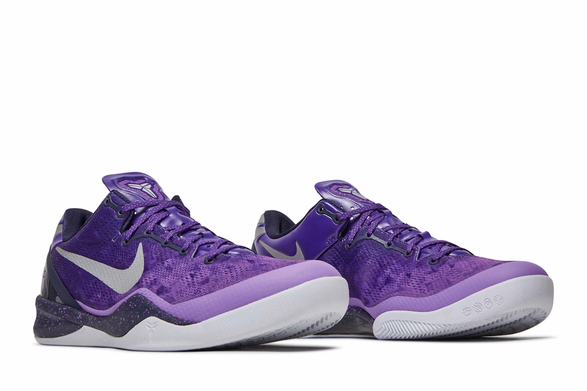 Nike Kobe 8 Playoffs Purple Platinum 555035-500