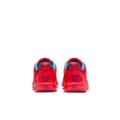 Details for Nike Kobe 8 Sepatu Light Crimson/Vivid Blue/Bright Citron IM6640-600