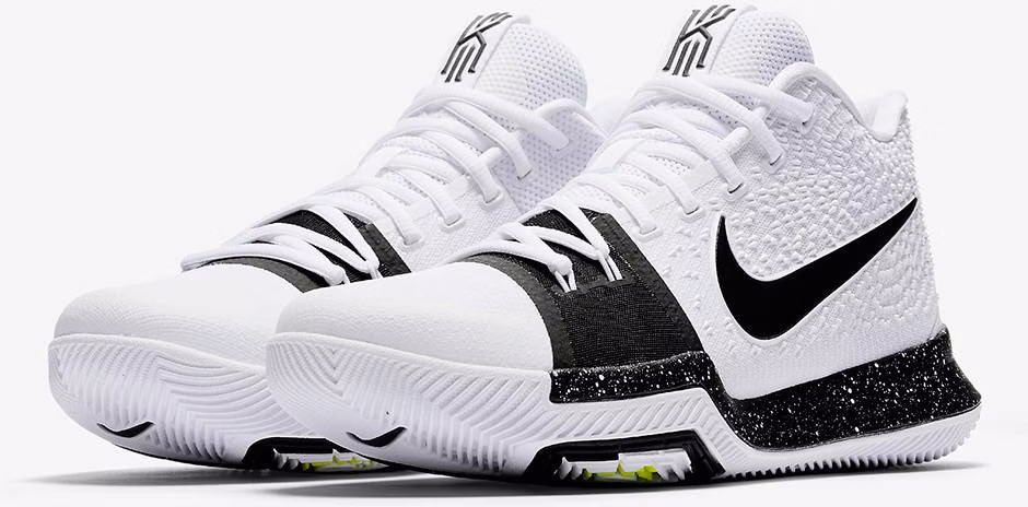 All white top kyrie 3