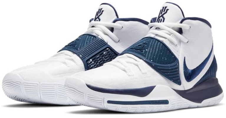 Nike Kyrie 6 Blanco Team Azul Medianoche CK5869-100 Lookbook Nike Kyrie 6 Blanco Team Azul Medianoche CK5869-100