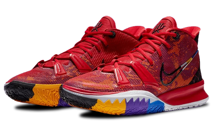 Shop Nike Kyrie 7 PH EP “Icons of Sport” 欧文7 耐磨防滑 低筒實戰籃球鞋 男女同款 紅 台灣版