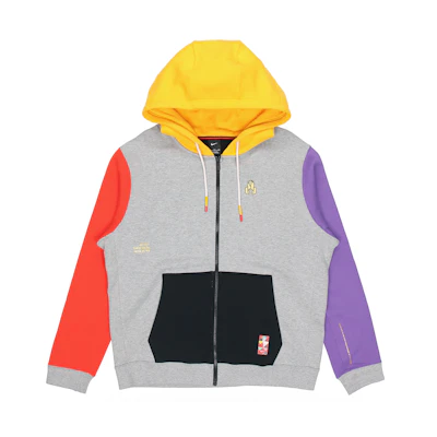 Nike Kyrie CNY Year of the Pig Fleece Basketball Hoodie Zipper Jacket Grey AJ6425-063