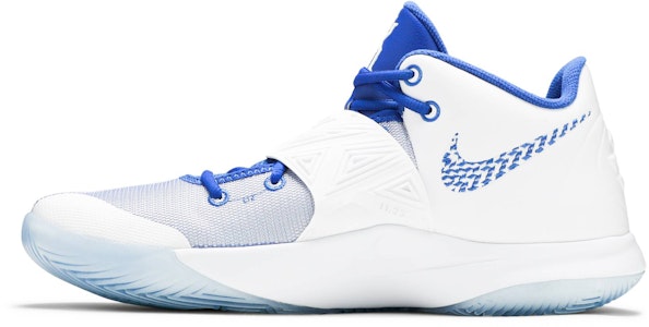 耐吉 Kyrie Flytrap 3 中幫實戰籃球鞋 男款 白藍 Lookbook 耐吉 Kyrie Flytrap 3 中幫實戰籃球鞋 男款 白藍