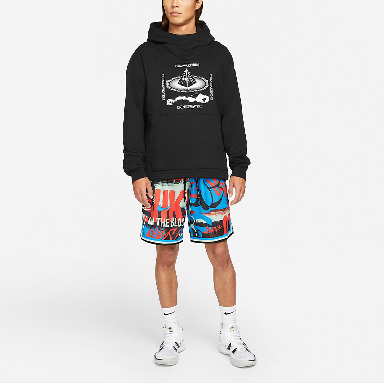 Shop Nike Kyrie Graphic Pullover Hoodie Men’s Black DA6693-010