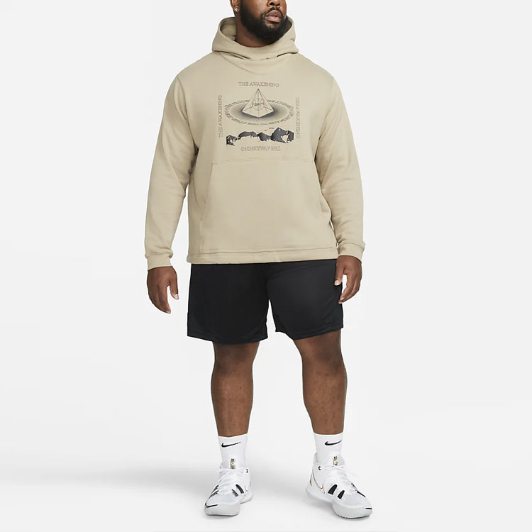 Sizing Nike Kyrie Pattern Pullover Hoodie Khaki DA6693-247