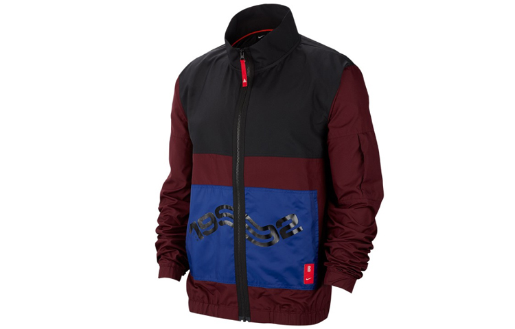 Nike Kyrie Retro Basketball Colorblock Jacket Black/Red BV9296-681