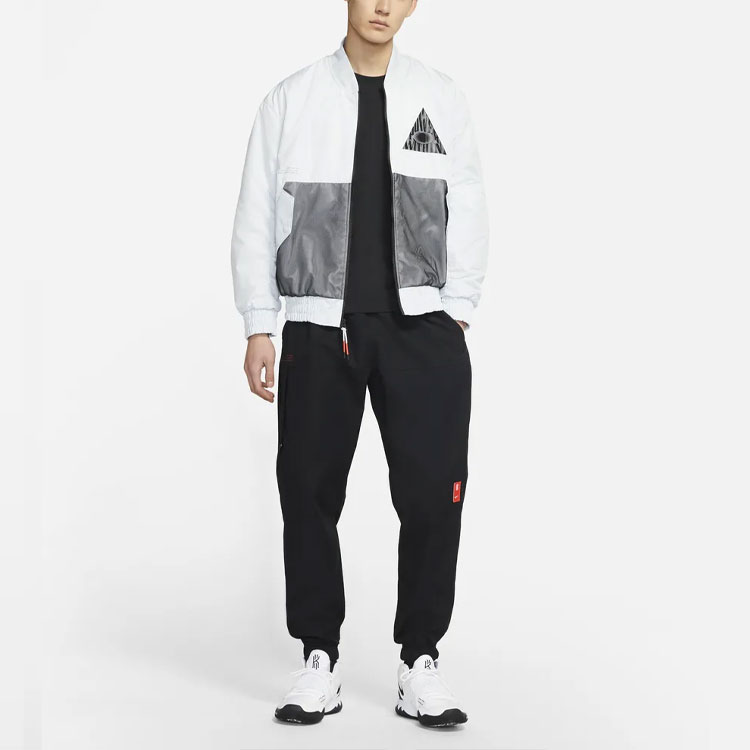 Nike Kyrie Winter Gold White Basketball Mesh Print Jacket CK6671-043 圖 5