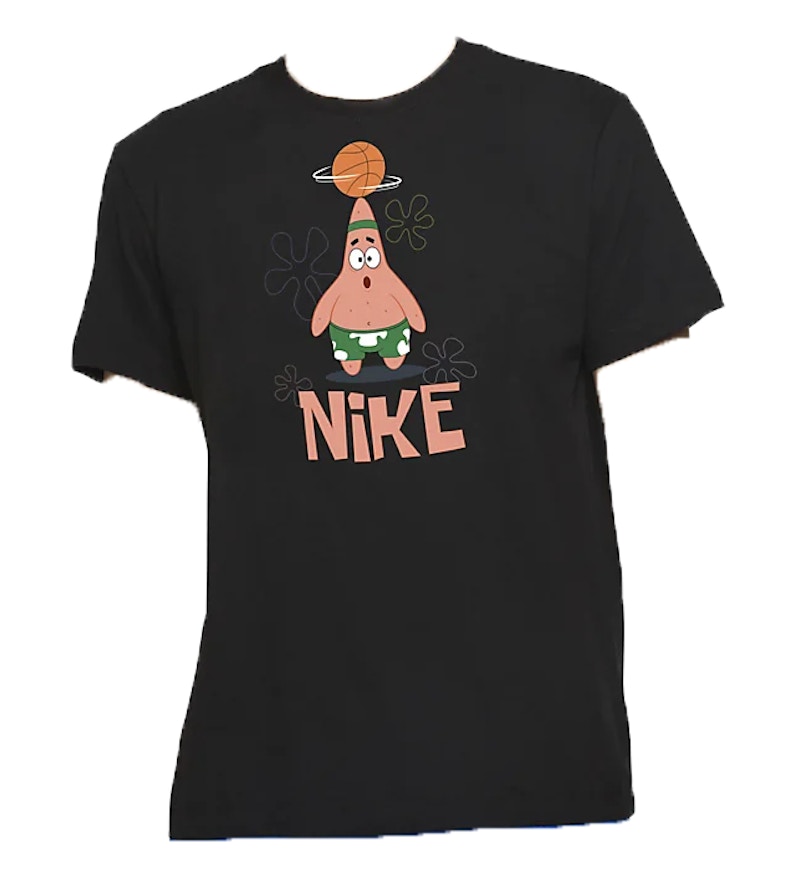 Buy Nike Kyrie x Spongebob Dri Fit Patrick Star Tee Kids Sizing Black Novelship