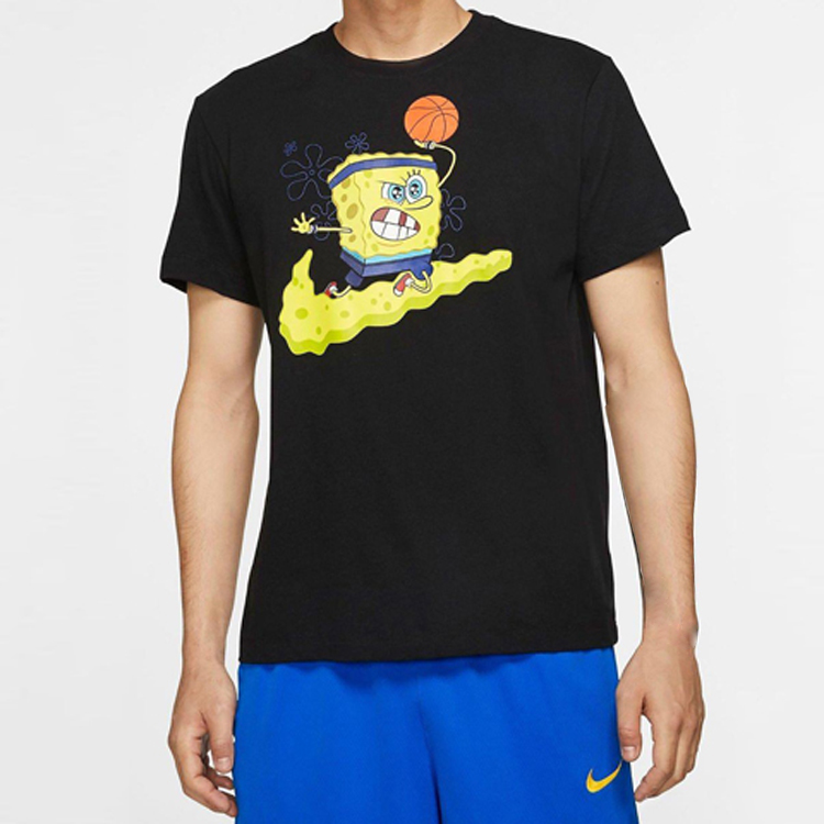 Shop Nike Kyrie x SpongeBob Moisture-Wicking Tee Black CD0949-010