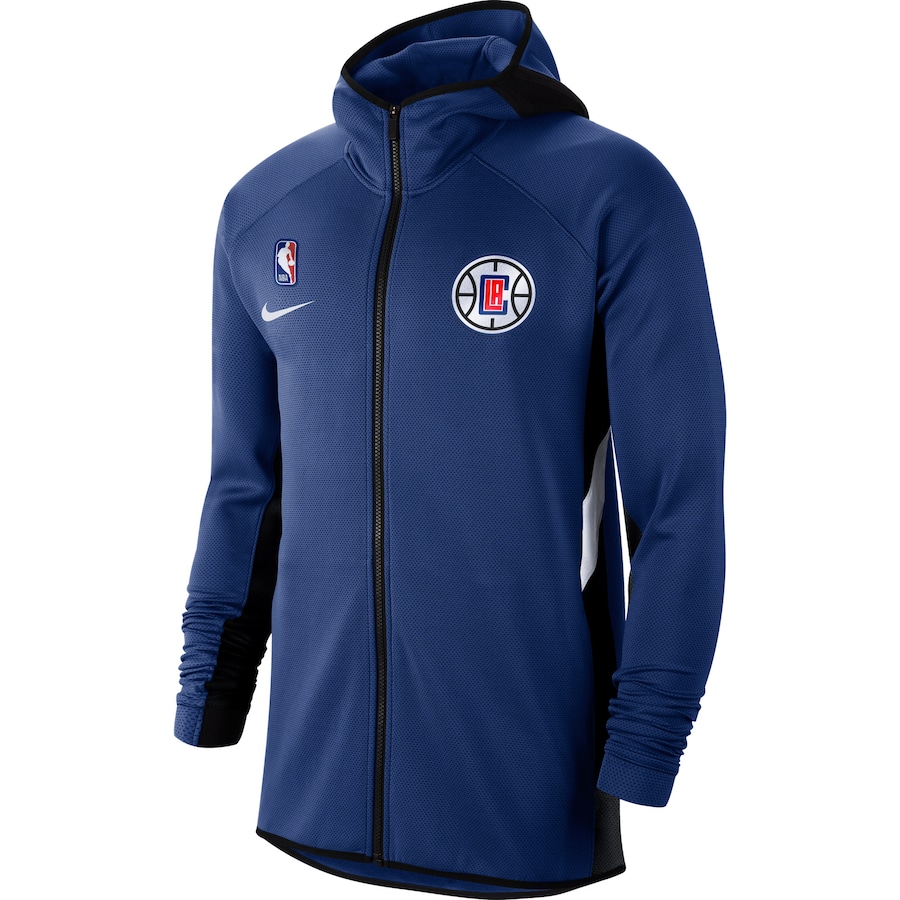Nike LA Clippers Logo Print  Blue Comfortable Casual Sports Jacket AT8468-495