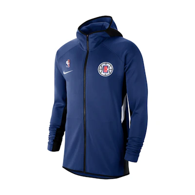 Nike LA Clippers Logo Print Blue Comfortable Casual Sports Jacket AT8468-495