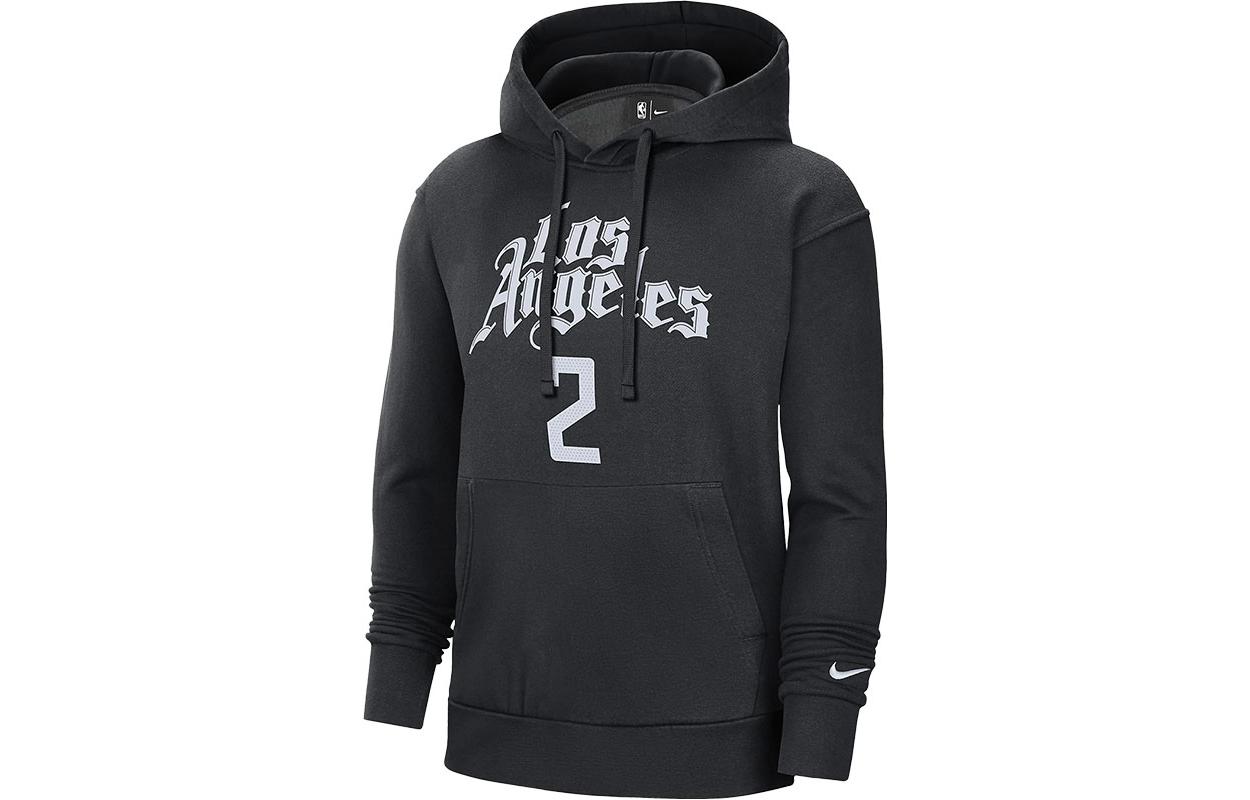 Nike LA Clippers Logo Print Pullover Hoodie Black DC0862-011