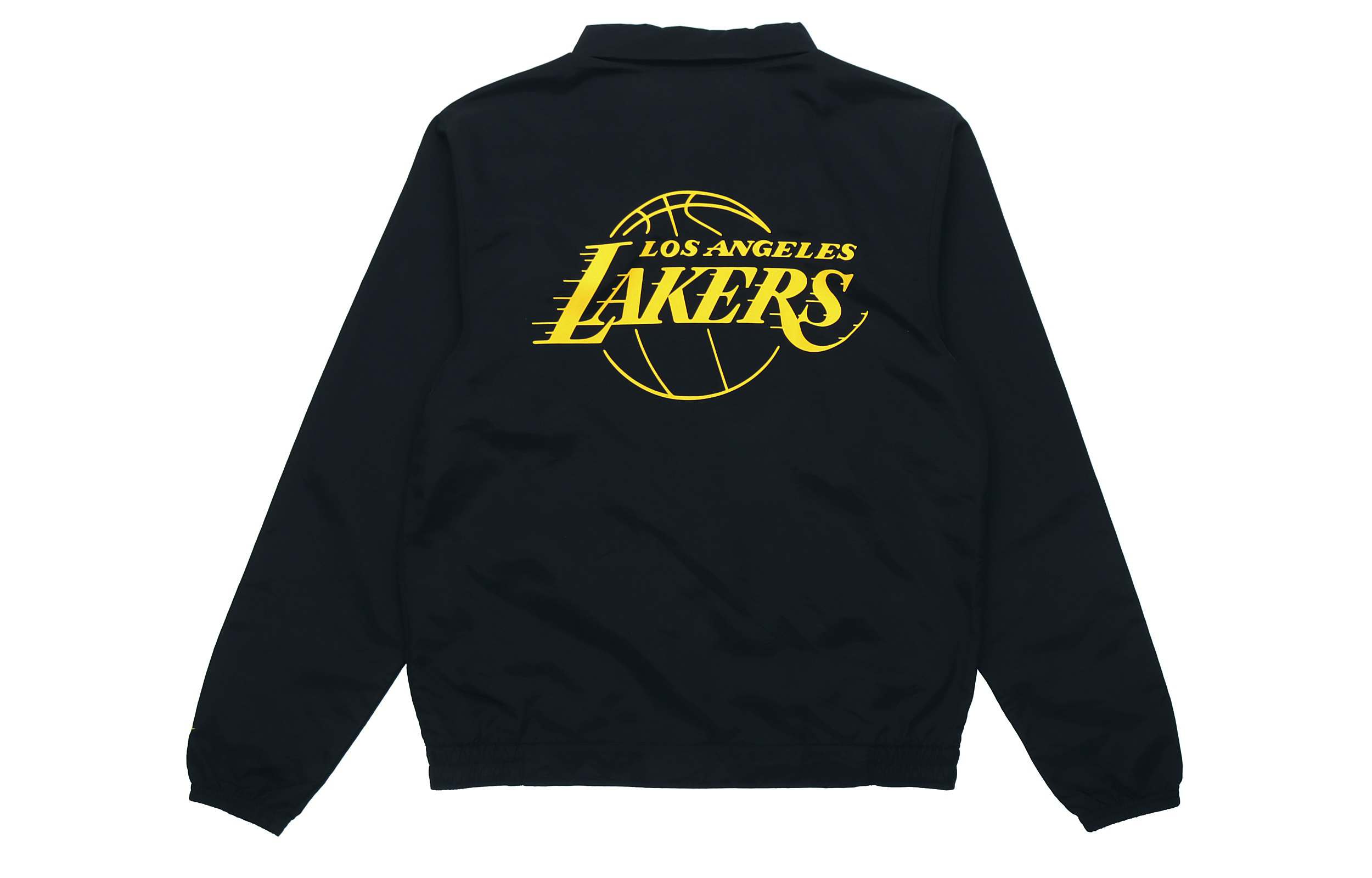 Lookbook Nike LA Lakers NBA 輕量標誌印花拉鍊外套 黑色 CN0765-010