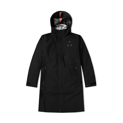 Nike LAB ACG Waterproof Zip Jacket with Detachable Hoodie Black 914472-010