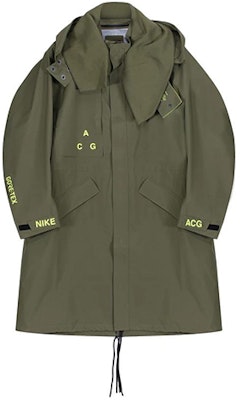 ナイキ LAB ACG ゴアテックス ロングフーデッドジャケット オリーブグリーン AQ3516-395 Order ナイキ LAB ACG ゴアテックス ロングフーデッドジャケット オリーブグリーン AQ3516-395