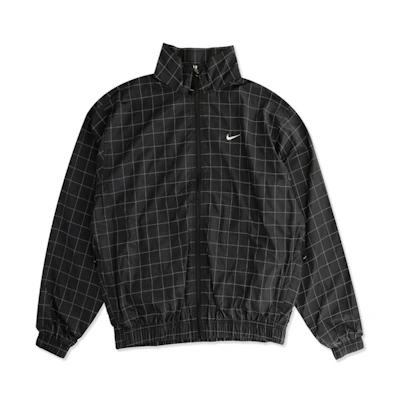 Nike Lab Black Reflective Woven Grid Jacket Casual Sportswear DA0311-010