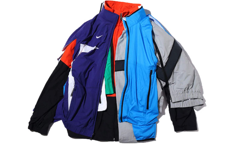 Nike Lab Collection Multi-layer Retro Sports Collar Jacket Colorful AV8265-511