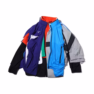 Nike Lab Collection Multi-layer Retro Sports Collar Jacket Colorful AV8265-511