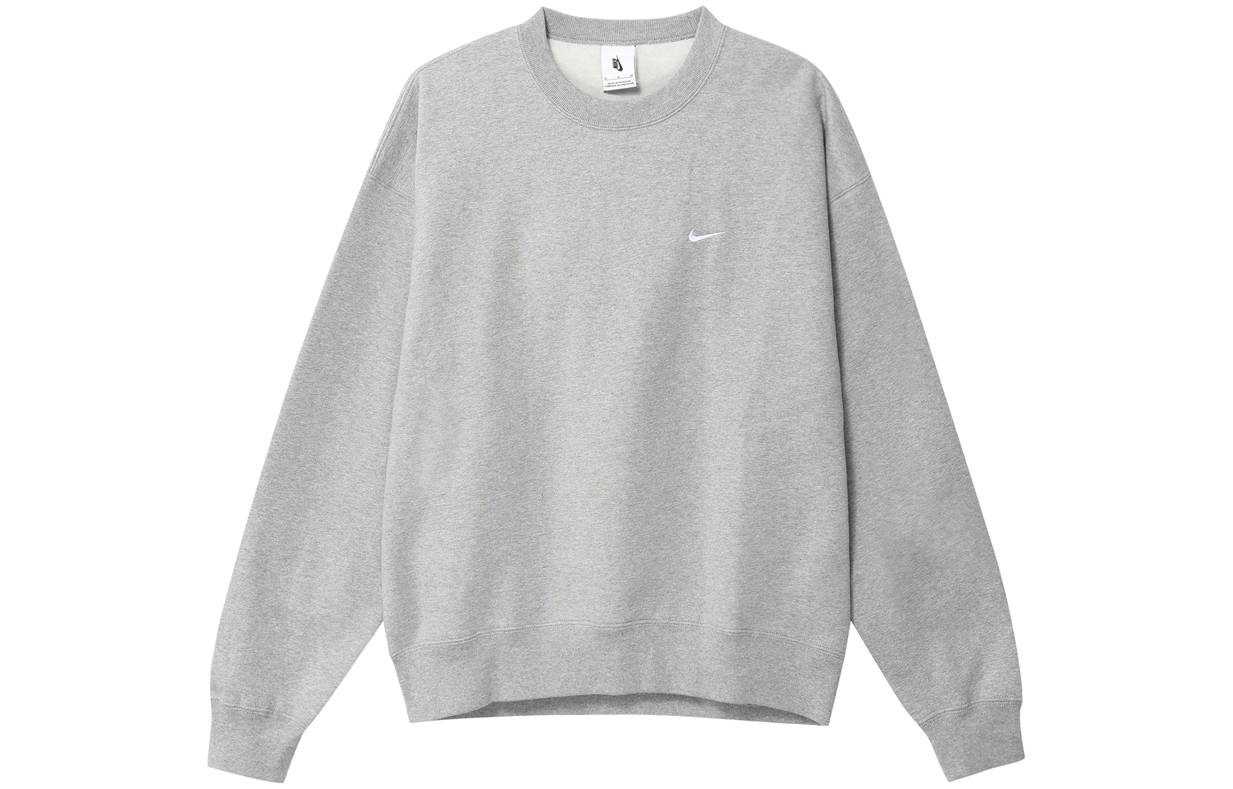 Nike Lab Fleece Crew Pullover Sweatshirt Dark Heather Grey DA0318-063