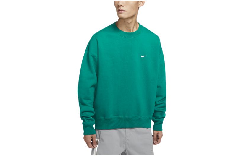 Nike Lab Fleece Crew Pullover Sweatshirt Green Warm Casual Wear DA0318-340 圖 4